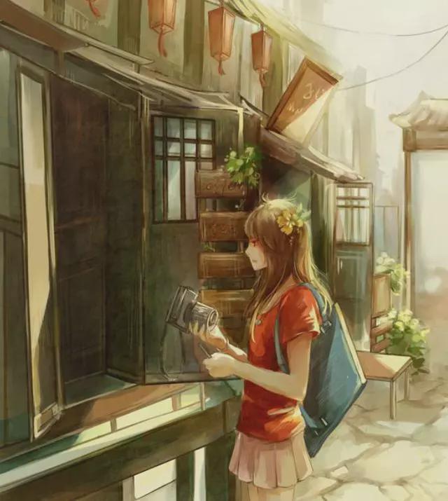 伤感背影动漫落寞女头像_落寞伤感背影女动漫_伤感背影动漫落寞女生